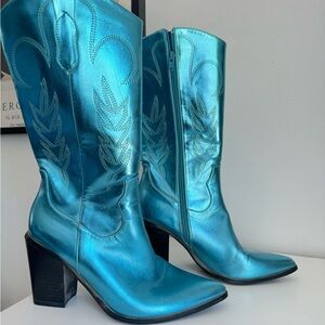 Blue Cowboy Boots